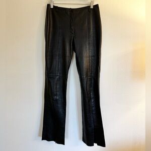 Vintage Black Leather Pants